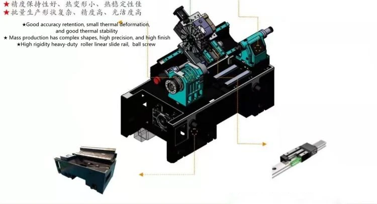 cnc slant bed lathe